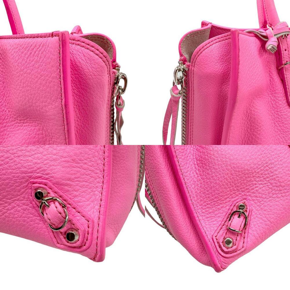 Balenciaga Pink Shoulder Paper Neon Bag Leather - Picture 3 of 4